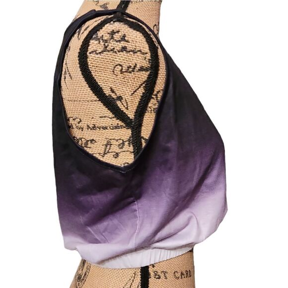 Ombre Cropped Top Size S New - Picture 4 of 6